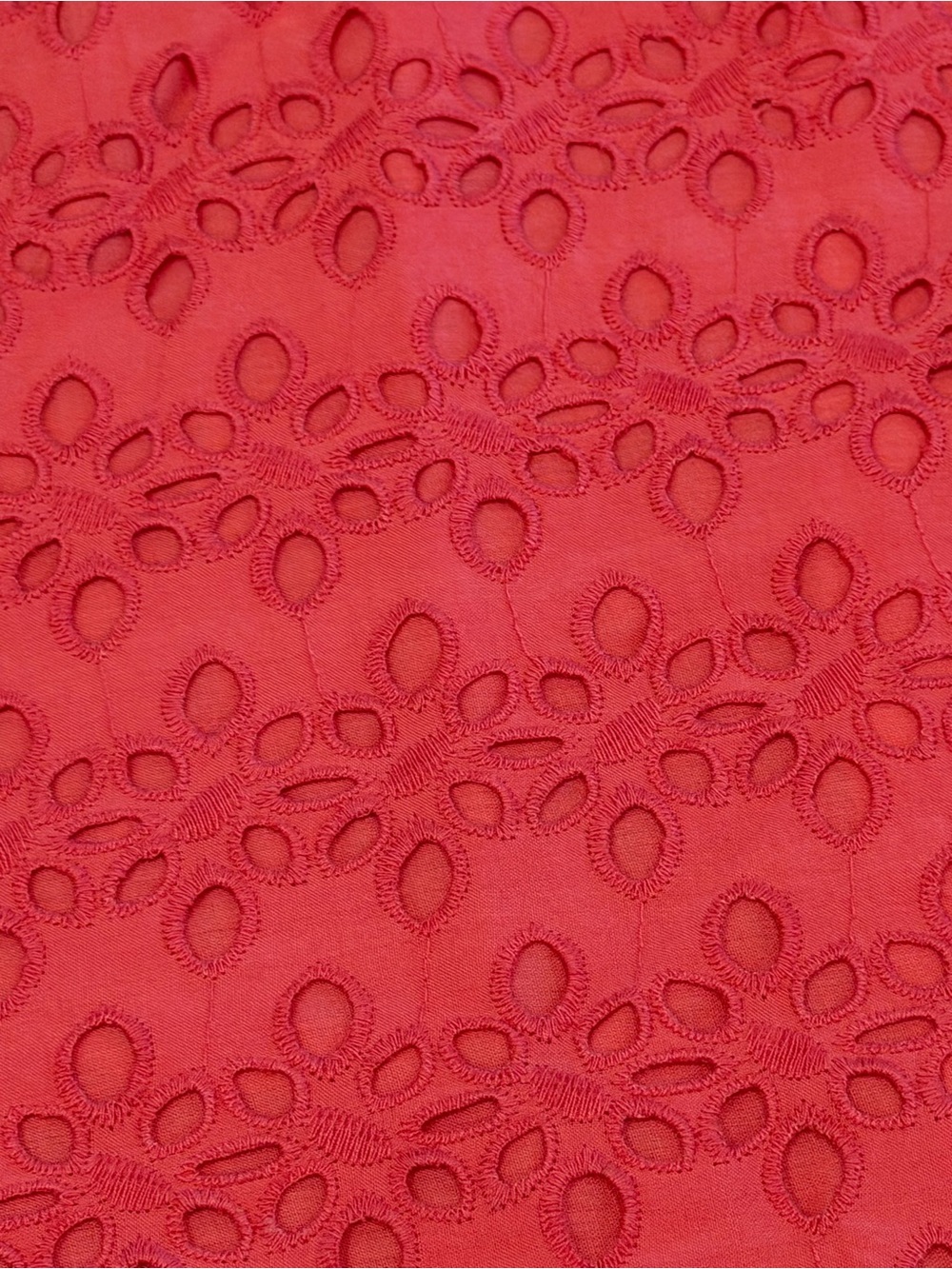 Madison Red Eyelet Ruffle Mini Dress - Picture 4 of 8